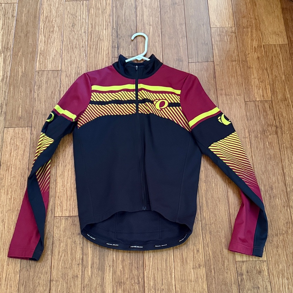 Pearl Izumi Maroon and Black Cycling Jersey